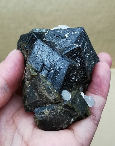 318g Natural Dark Green Andradite Garnet Quartz Inner Mongolia - Picture 3 of 12