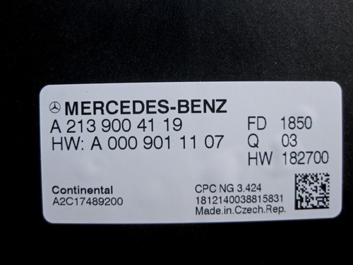 Mercedes-Benz A2139004119 Automatic transmission control unit E-Class W213 C... - Picture 3 of 4