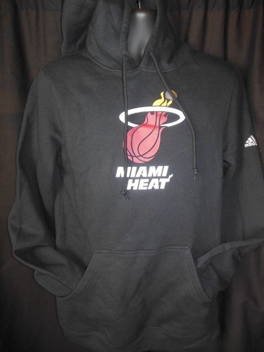 Miami Heat Men's Adida Pullover Hooded Sweatshirt Small or Medium - Picture 2 of 6