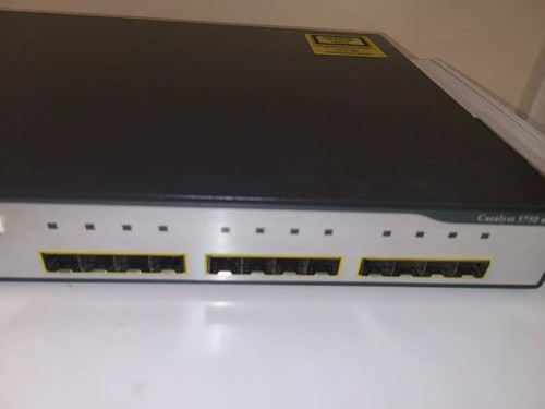 Cisco Catalyst 3750 WS-C3750G-12S-E 12-Port Ethernet Managed Switch - Picture 2 of 3