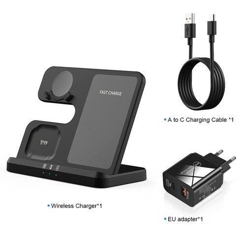3 in 1 Wireless Charger Stand for Samsung Galaxy S23 S22 21 Galaxy Watch 5/4/3/2 - Picture 10 of 13