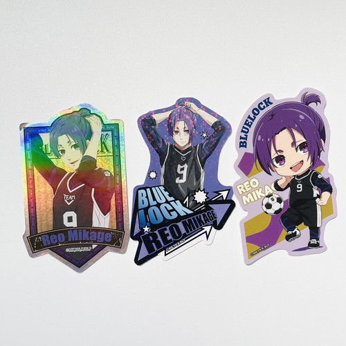 Blue Lock Trading Collect Sticker Reo Mikage 3 pieces set NIC 2022 Seal