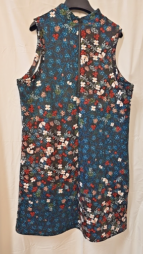 BCBGeneration Kleid A-Linie Rollkragen L Whimsigoth Garten Freizeit Ozean Multi Neu mit Etikett - Bild 4 von 11