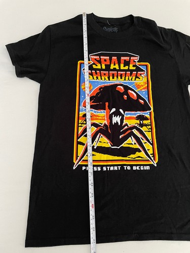 Neu Space Shrooms kurzärmliges T-Shirt von Spencer schwarz Small S 0124a - Bild 5 von 5