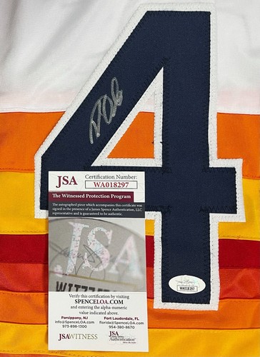 ROY OSWALT Autograph SIGNED CUSTOM JERSEY HOUSTON JSA CERTIFIED WITNESS WA018927 - Picture 2 of 9