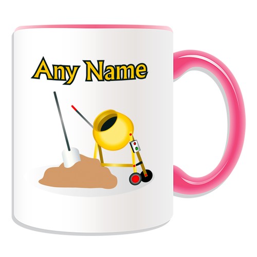 Personalisiertes Geschenk Zementmixer Becher Geldbox Bau Arbeiter Tasse Tee Kaffee - Bild 10 von 20