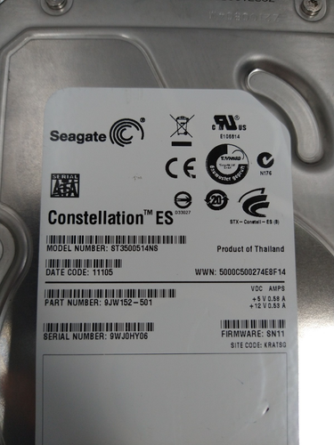 Joblot de 2 disques durs - Ne fonctionne pas - Seagate ST3500514NS - Dell ST2000NM0023 - Photo 5/16