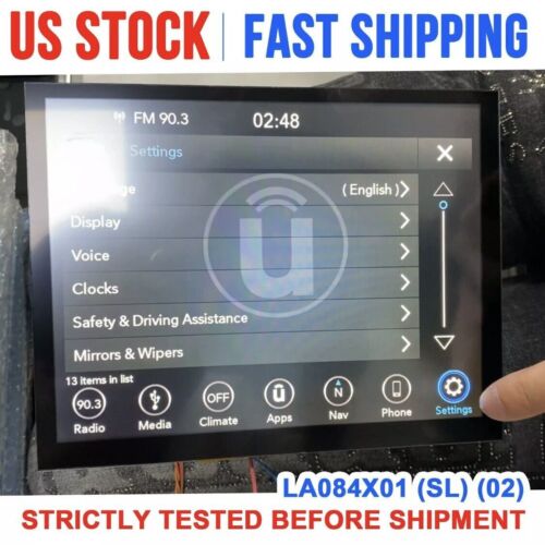 NEW OPEN BOX 2017-22 8.4" Uconnect 4C UAQ LCD Display Touch Screen Radio  - Afbeelding 1 van 8