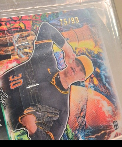 Paul Skenes /99 ■ 2024 Leaf Electrum Bronze Foil Rookie #82  MLB Cy Young  - Picture 3 of 3