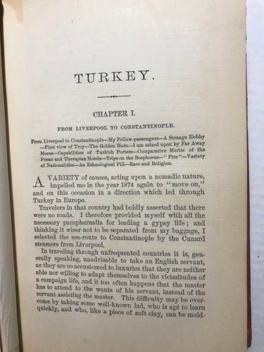 Antique 1877 Book Turkey by James Baker w/ 2 Folding Maps - Picture 12 of 13