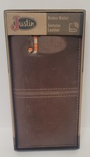 Justin Rodeo Wallet. Genuine Leather. Western. New In Box. RFID. 2122767W7