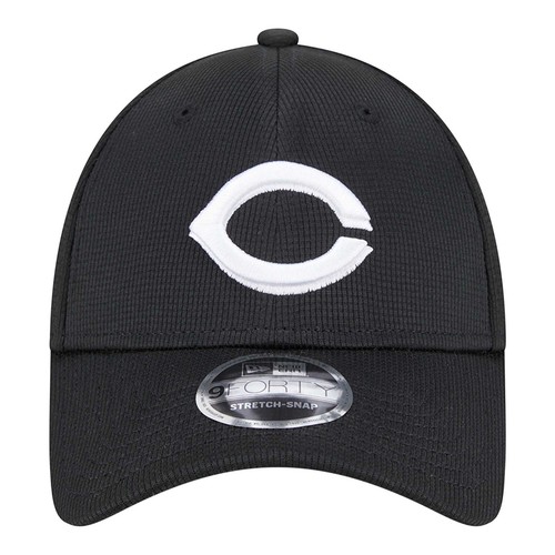 Men's New Era Black Cincinnati Reds Pivot 9FORTY Adjustable Hat - Bild 2 von 6