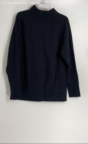 Fabletics Womens Black Zaylee Funnel Neck Tunic II Pullover Sweatshirt Size M