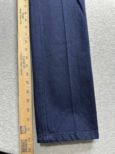 Vintage Wrangler Cowboy Cut Jeans Womens 1x34 Dark Blue 14MWZ Tapered USA 90s - Picture 13 of 14