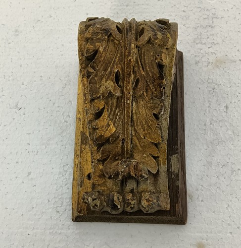 stunning hand carved wooden Antique corbel trim gold gilded wall hanging reclai - Picture 3 of 7