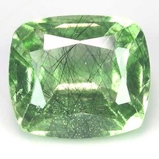 SUPERB NATURAL VIVID GREEN PAKISTAN PERIDOT GEM 2.2CT - CUSHION CUT
