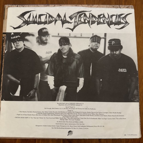 Rare Thrash Metal LP Suicidal Tendencies How Will I Laugh Tomorrow… - Picture 3 of 11