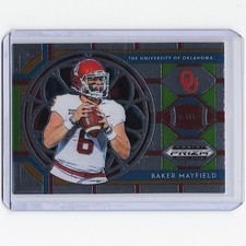 Baker Mayfield (Silver Chrome) 2019 Panini Prizm Draft Picks Stained Glass #22