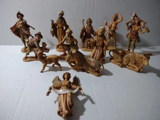 Vintage FONTANINI Roman Depose Italy 1983 5" Scale Nativity Lot of 12 | A3