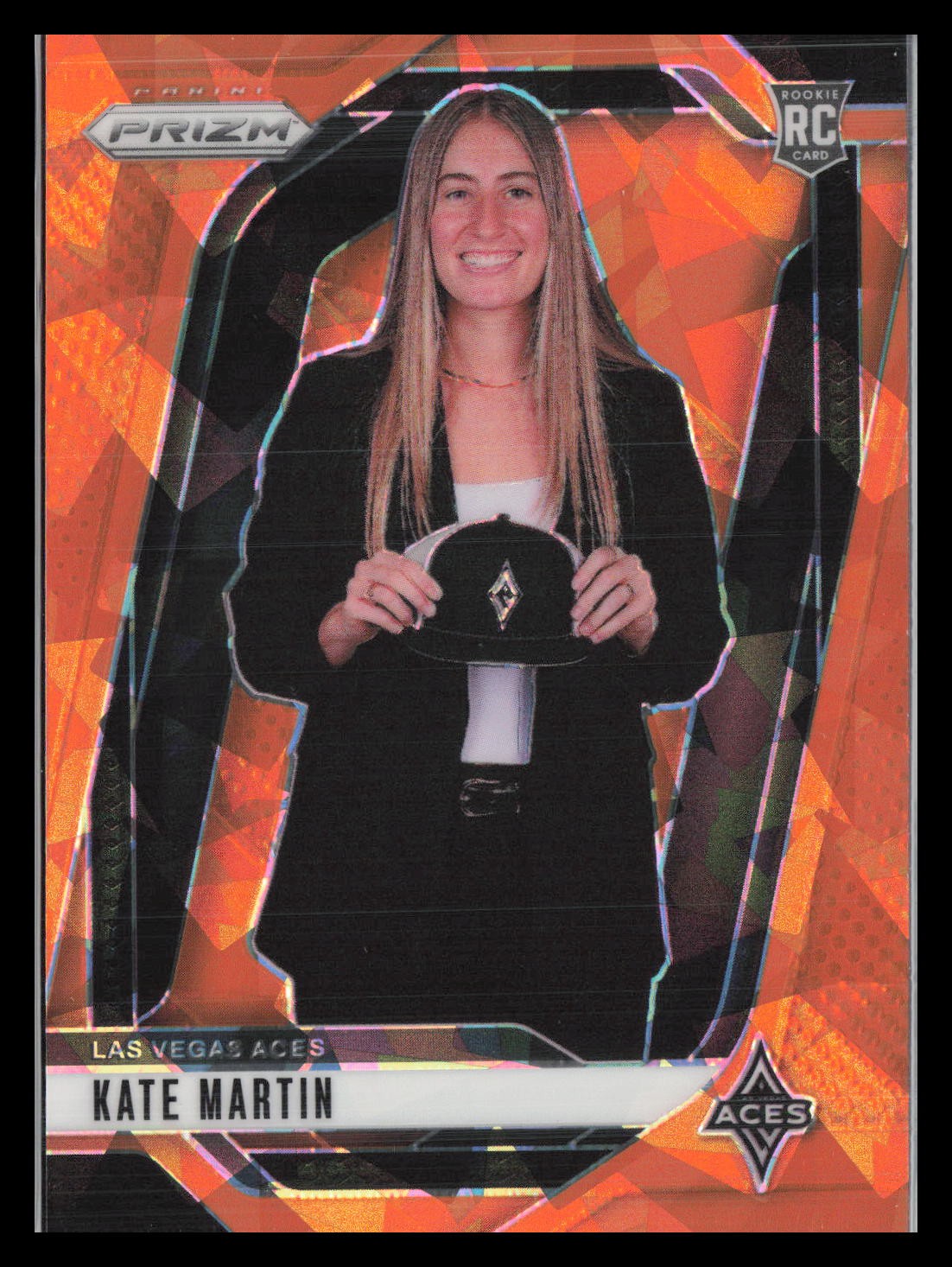 2024 Panini Prizm WNBA #148 Kate Martin Ice Orange Prizms