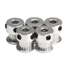  5 PCS Aluminum 2GT GT2 Pulleys 20 Teeth Bore 8mm for 3D Printer Reprap Mendel