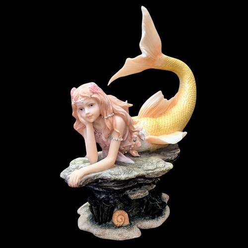Summit Collection 7" MERIEL Mermaid Resin Hand Painted Figure Veronese Design