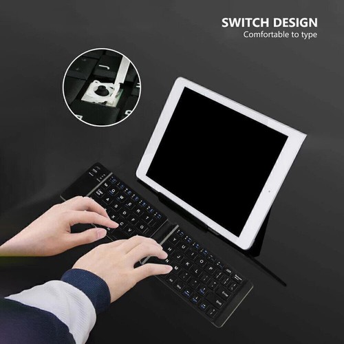 Wireless Mini Folding Bluetooth Keyboard For Windows Android System 1x Keyboard - Picture 7 of 16