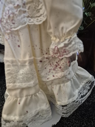'Clara' Halloween Horror Creepy Porcelain Victoriana Doll, Hand Painted, 37cm - Picture 3 of 5