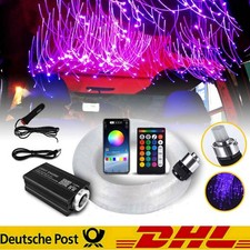 500 LED RGBW Sternenhimmel Auto Lichtfaser Glasfaser Optik Deckenleuchte APP 2M