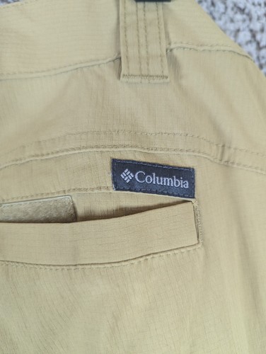 Pantalón cargo Columbia beige pierna recta exterior senderismo hombre talla 34x29 (etiqueta 34x30) - Imagen 9 de 11