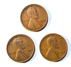 1928 P, D, S, Lincoln Wheat Cent, Penny, Fine Condition