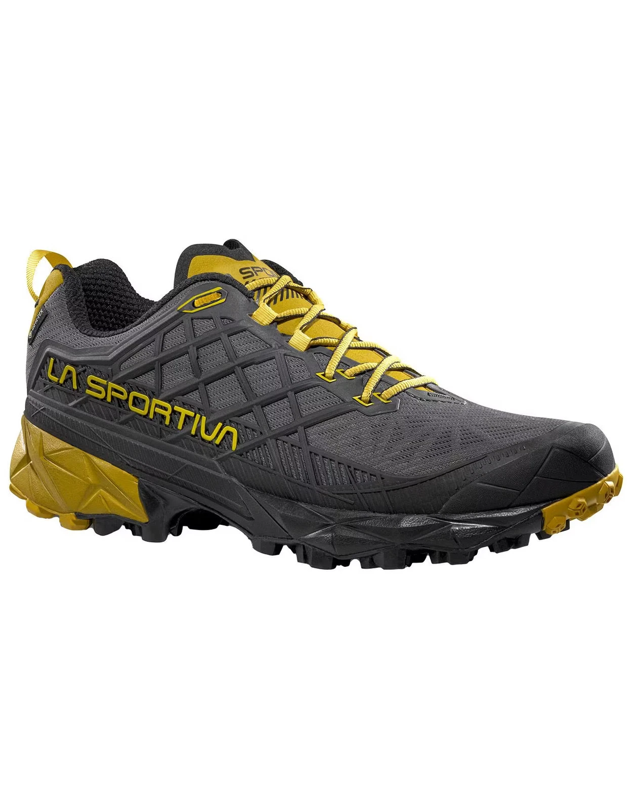 La Sportiva Akyra II GTX Men's Trail Running Shoes, Carbon/Bamboo, M44