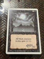 Mtg. Bad Moon. Revised. Played. Signed.