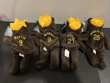 Set of 4 SALVINO BAMM BEANO'S Babe Ruth, Roger Maris, Sammy Sosa, Mark McGwire