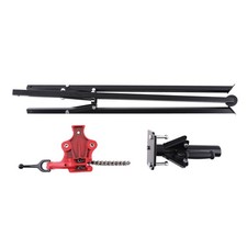 Portable Tripod Chain Vise Stand 1/8"-5" Pipe Steel Capacity w/ 2 Benders