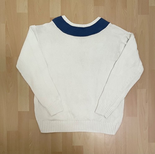 Ralph Lauren Polo Tennis Spellout Knit Sweater 1992 Stadium Snowbeach Vintage - Picture 3 of 4