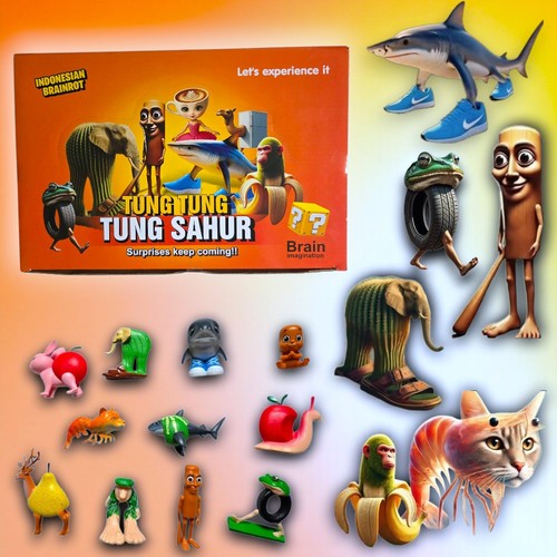 2 DOZEN Italian Brainrot Mystery Bags Action Figures Tralalero Tralala Tung Tung - Picture 1 of 19