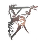 1pc Exquisite Bird Modeling Scene Pendant Iron Craft Pendant Dog Shaped Decor