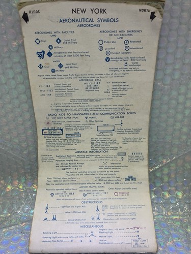 Vintage New York Sectional Aeronautical Chart 1:500,000 13th Edition 1976 - Picture 2 of 11