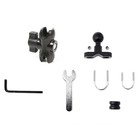 Support en aluminium design élégant avec rotule à double douille pour utilisa