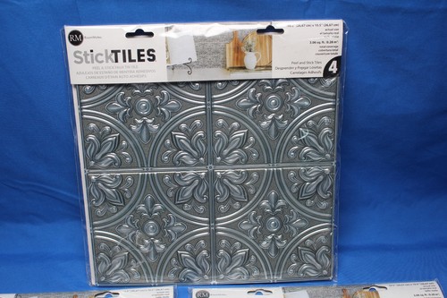 (32 azulejos) Azulejos StickTiles de ROOMMATES pelar y pegar azulejos de hojalata sintética - Imagen 2 de 12