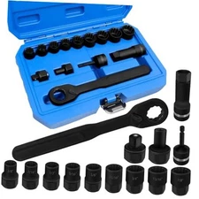 14PCS Pass Through Socket Set, SAE Impact Socket Set, Sockets, Bits, 