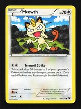 Meowth 74/124 Fates Collide English Pokemon Card TCG