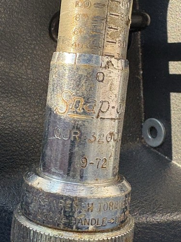 Snap On QJR 3200 Drehmomentschlüssel. Vintage. Nie getestet.!! Gebraucht.