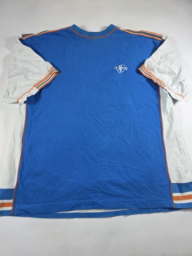 Vintage Y2K Phat Farm Heavyweight Short Sleeve T-Shirt Blue White Men's XXL