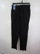 New George Sleep Pants Size S 28 30 Black Soot Elastic Drawstring Pockets