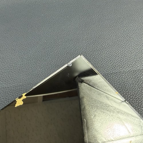 Vintage Hoyne Mirro Tile Black Gold Vein Mirror Tiles 12x12 Set of 6 USA - Bild 4 von 8