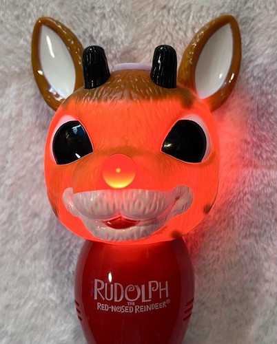 CHRISTMAS IS COMING 14” SeaWorld Rudolph La Bacchetta Luminosa a Bolla dal Naso Rosso! - Foto 3 di 6