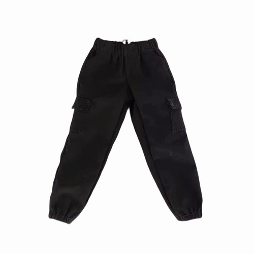 Maßstab 1:12 schwarze Kampfhose Hose Modell für 6" männliche Figur SHF PHICEN BodSW - Bild 2 von 10