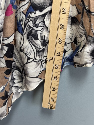 CHICO'S Reversible Shawl Ruana Wrap Botanical / Chain Link Size L/XL - Picture 9 of 14